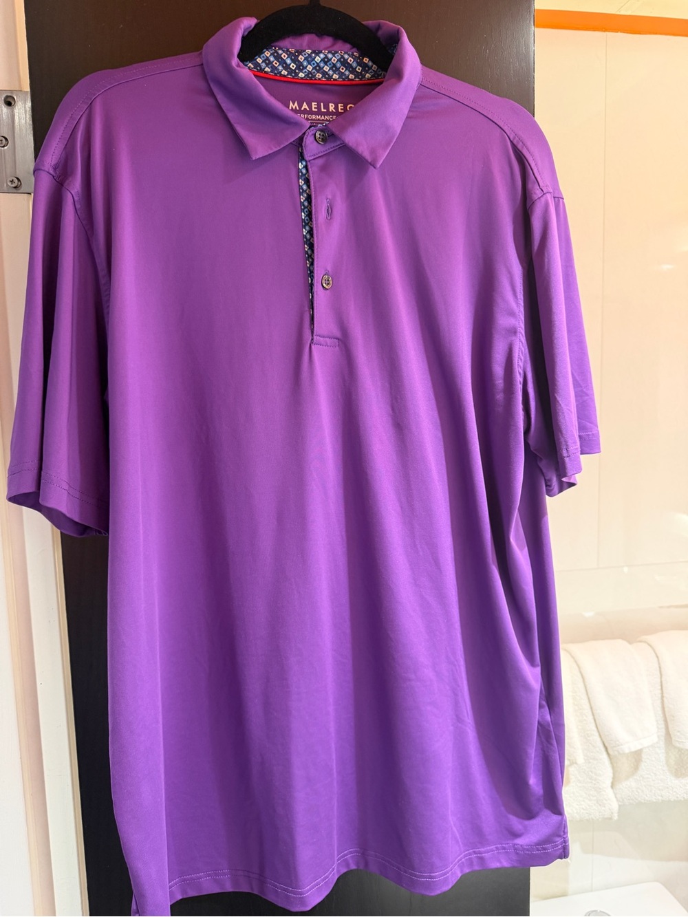 Maelreco Men’s Purple Performance Polo